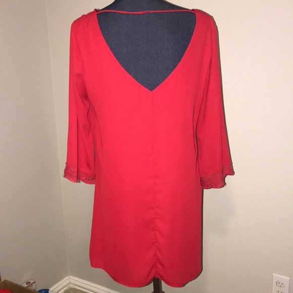 Red Tunic Dress - Picture 3 of 3